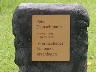 Mahnmal für Peter Deutschmann