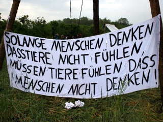 Banner bei Wietze Bauplatzbesetzung