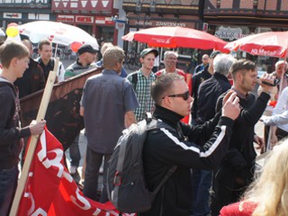 Nazis bei 1. Mai Kundgebung des DGB in Celle