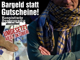 Gutscheine für Flüchtlinge